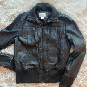 Faux Leather Jacket